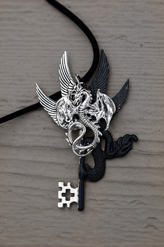 Dragon Half Key Necklace