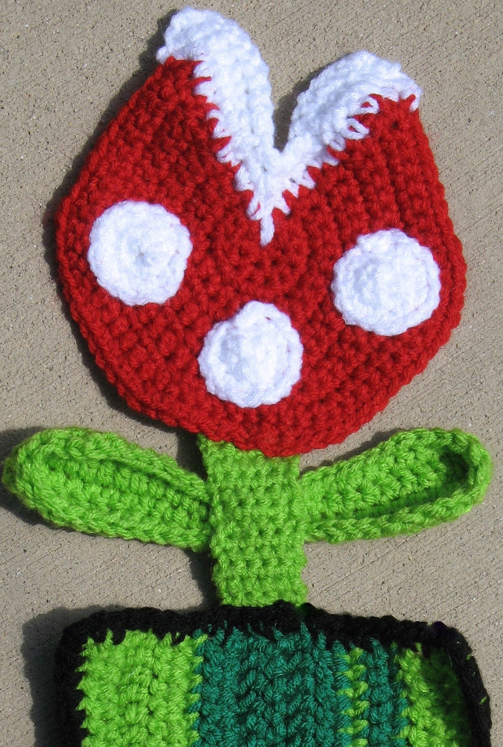 Nintendo Super Mario Brothers Piranha Plant Scarf, Best Seller, Christmas Gift, Ready to Ship