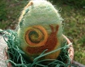 Felted Snail and Butterfly Egg