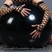 Real Latex Fishnet Gauntlets (Fingerless Gloves) - SALE