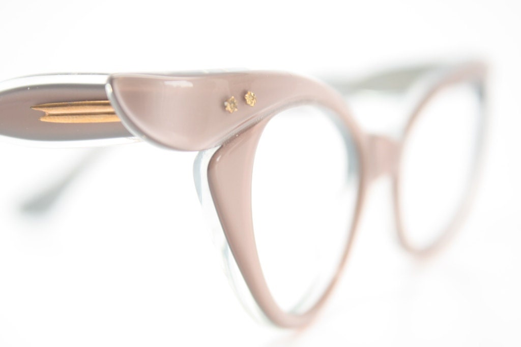 mink cat eye glasses  vintage cateye eyeglasses frames