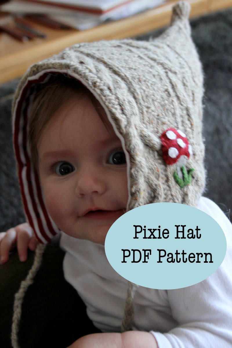 Pixie Hat - PDF PATTERN - Toadstool