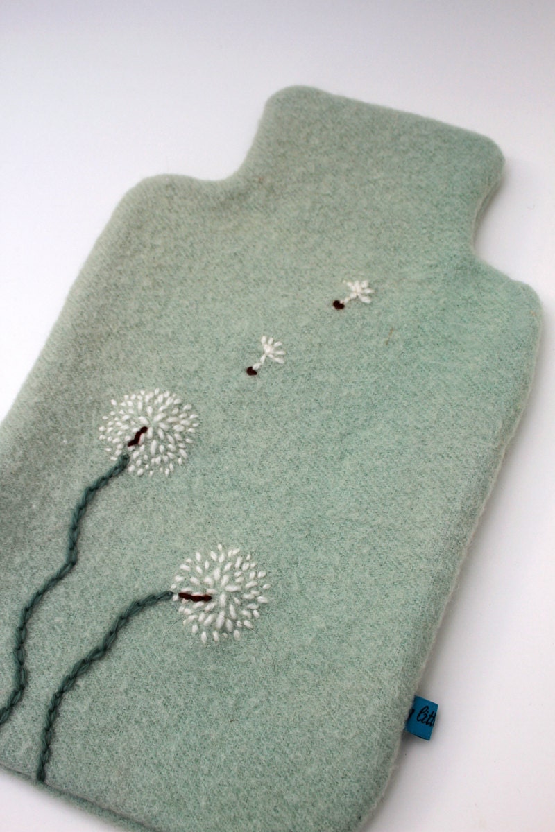 Hot Water Bottle Cover - Dandelions