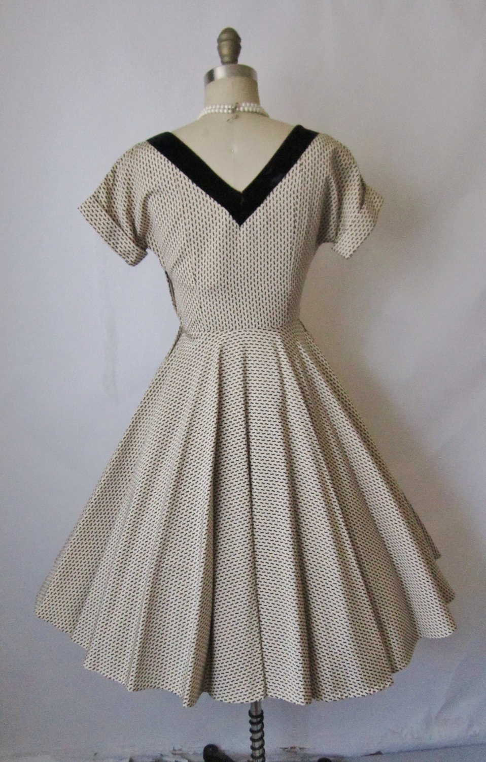 Reserved for Sarah 50's Cocktail Dress // Vintage 1950's New Look Cocktail Party Mad Men Dress XS