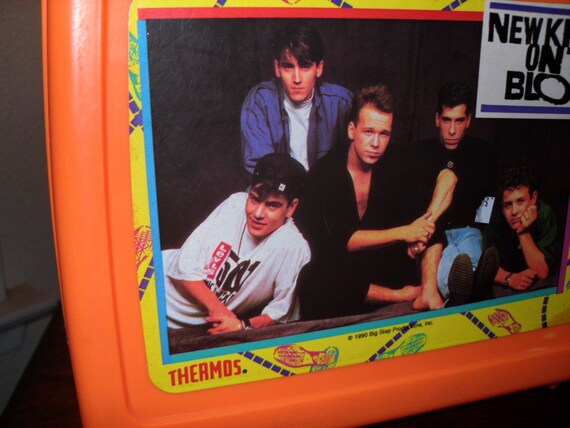 Vintage Lunch Box, New Kids on the Block Lunch Pail, Thermos Brand without Thermos