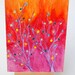 Branches - Abstract Watercolor Pencil Art on Postcard