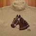 women's vintage Ralph Lauren horse sweater.