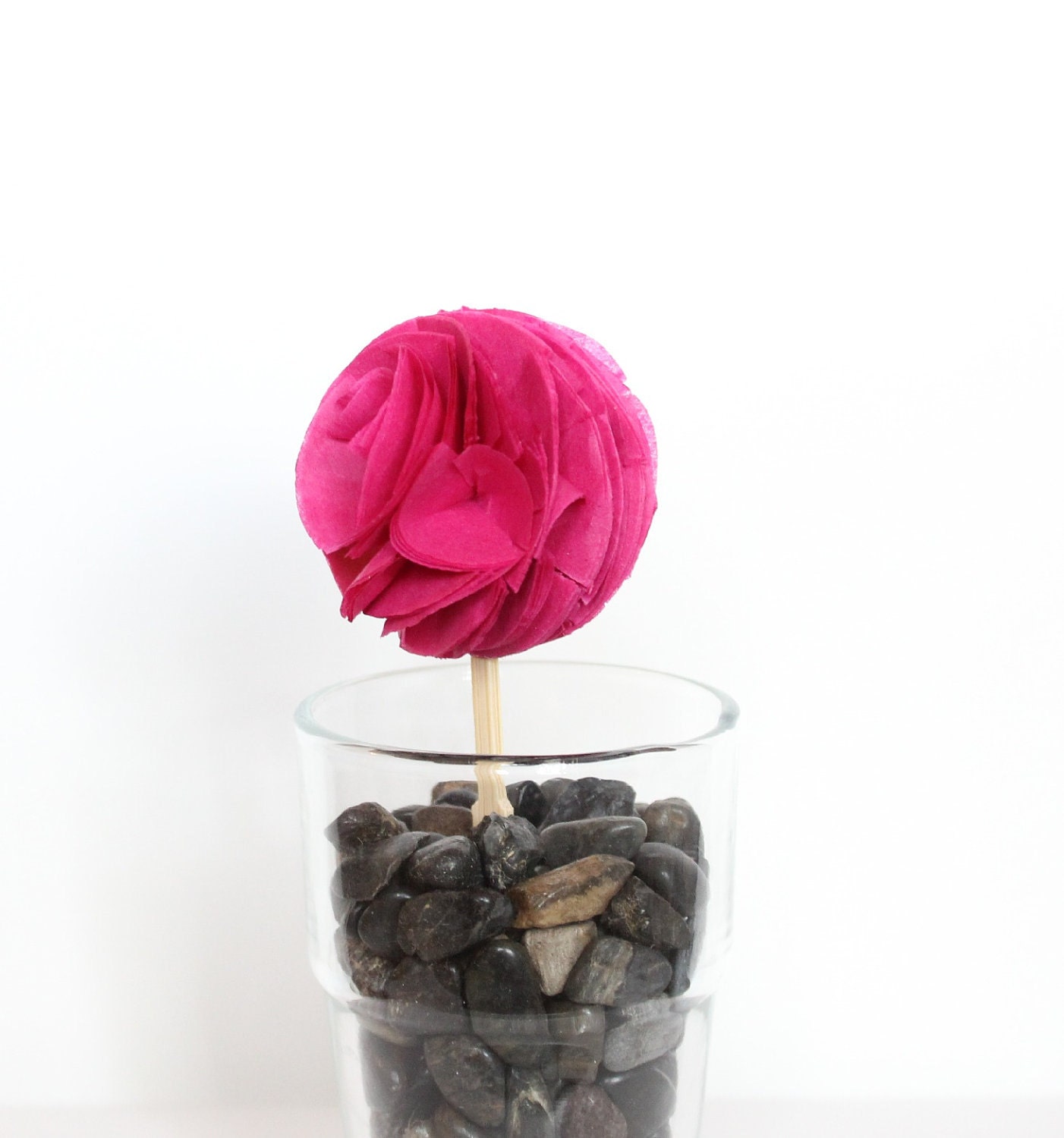 12 pom cupcake toppers