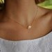 Tiny Sideways Hamsa 14K Gold Filled Necklace