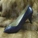Vintage Purple Snakeskin Peeptoe High Heels Italy Designer Shoes by Bruno Magli