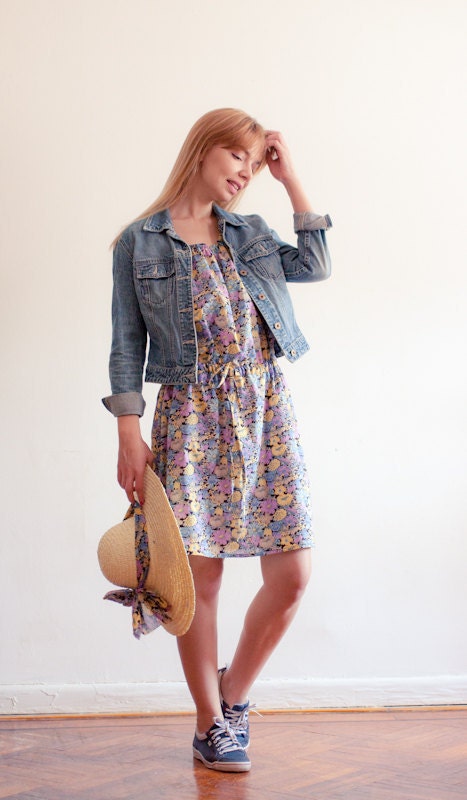 SAMPLE SALE - Floral Print Cotton Dress - Size M