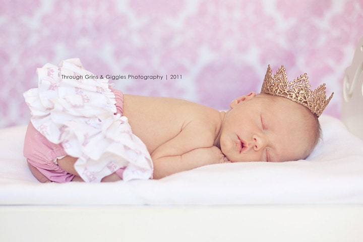 Newborn Crown-Baby Crown-Photography Prop-Baby Shower Gift-Infant Crown-Gold Crown-Silver Crown-Photo Prop-Handmade Crown-Tiara