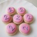 Mini Number Sugar Cookies,birthday number cookie favor - 6 dozen