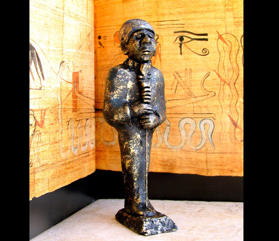 Ptah - Patron of Creation and Artisans - Standing Form - Egyptian Votive Altar Statue