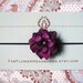 Purple flower headband - newborn headband - baby headband