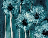 Watercolor Painting - Dandelion Wishes Floral Abstract Art Print