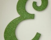GREEN GLITTER Children's or Wedding Day Custom Wall Letters
