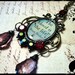 Bram Stoker Quote Pendant in Bronze Finish