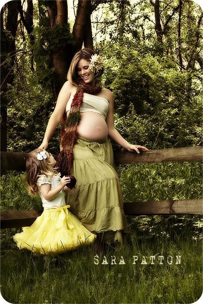 Maternity Portrait Photo Prop Scarf, Red Green Brown Pregnancy Fringe Women Accessories Prop