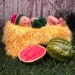 Barn Props Baby Blanket Looks Like Farm Straw Yellow Hay Bale or Haystack Haybale