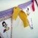 Bunting Banner, Custom, Fabric, Personalized Name - 5-6 flags, Birthday Party Decoration, Children's Room Decor, Nursery, Baby Shower