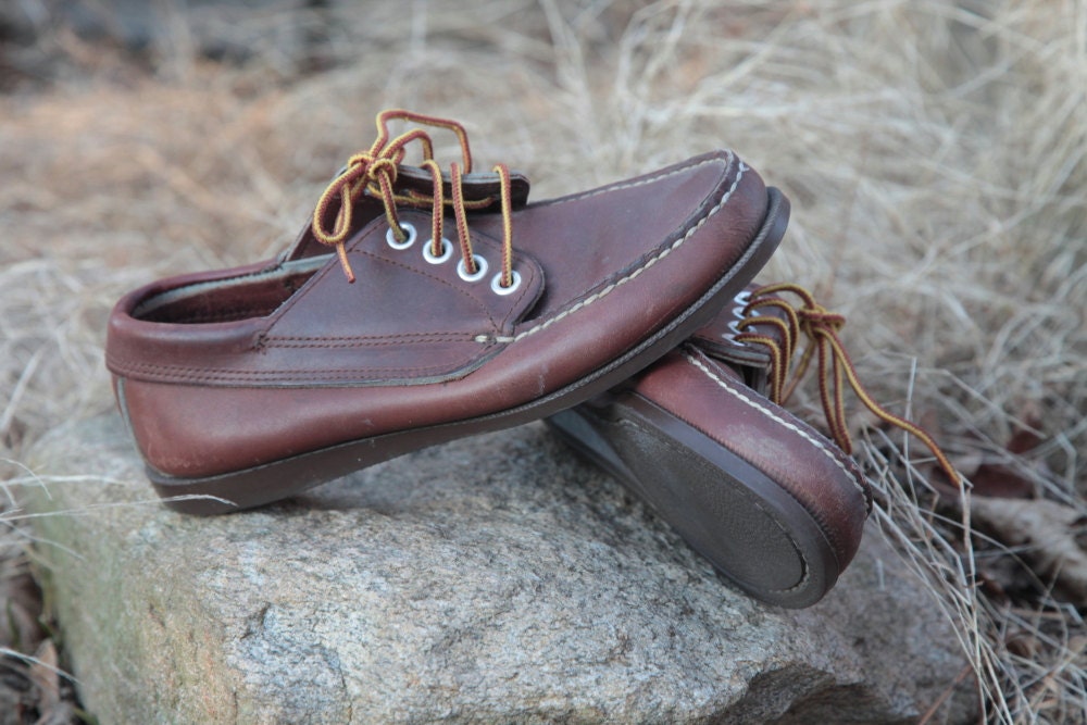 Vintage LLBean Leather Moccasin Loafers Size Women's 6