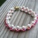 Hot Pink Sparkle Love & Hugs bracelet
