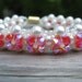 Hot Pink Sparkle Love & Hugs bracelet