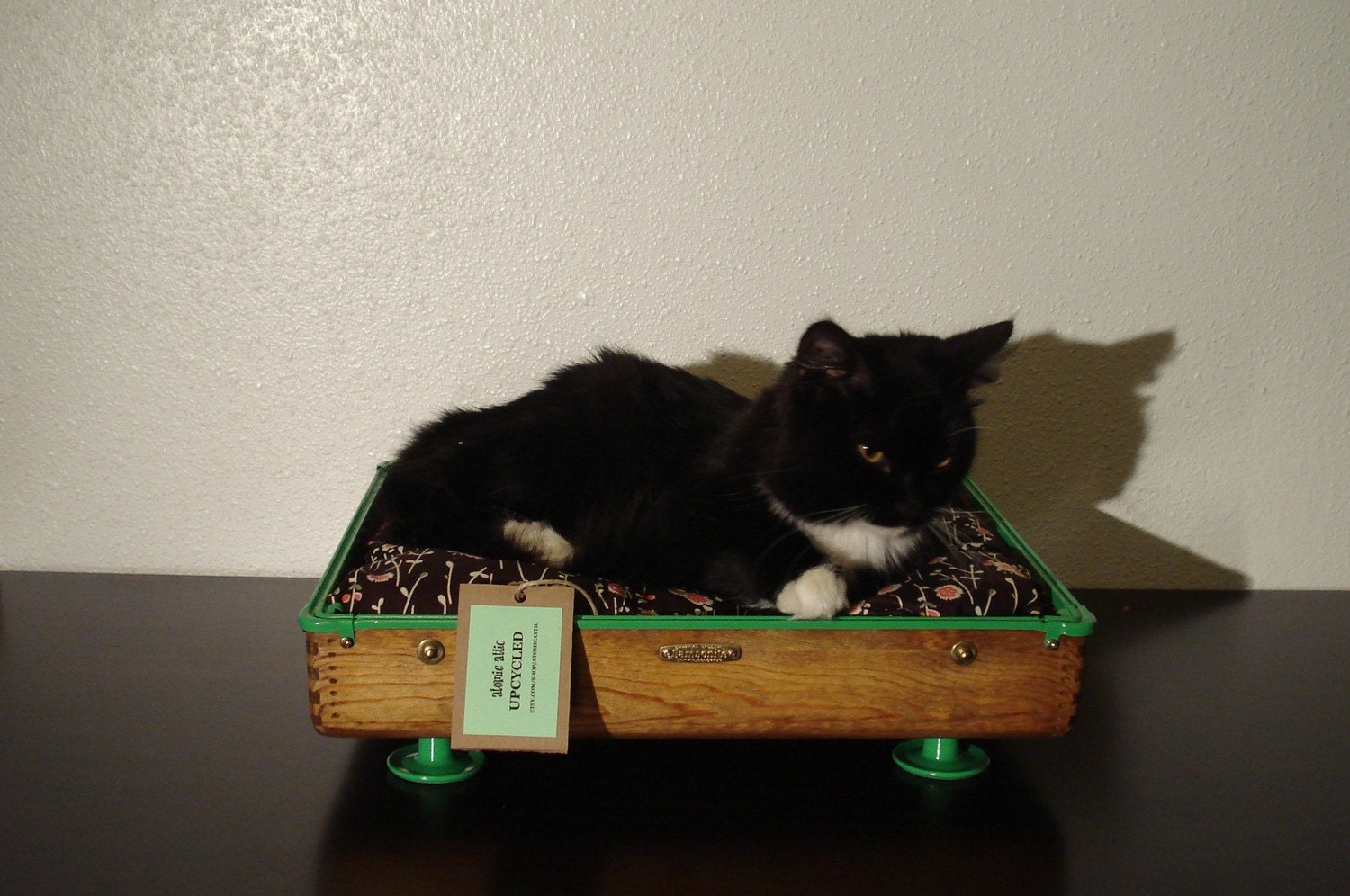 Upcycled Vintage Suitcase Pet Bed
