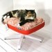 Upcycled Suitcase Pet Bed with Pedestal Base