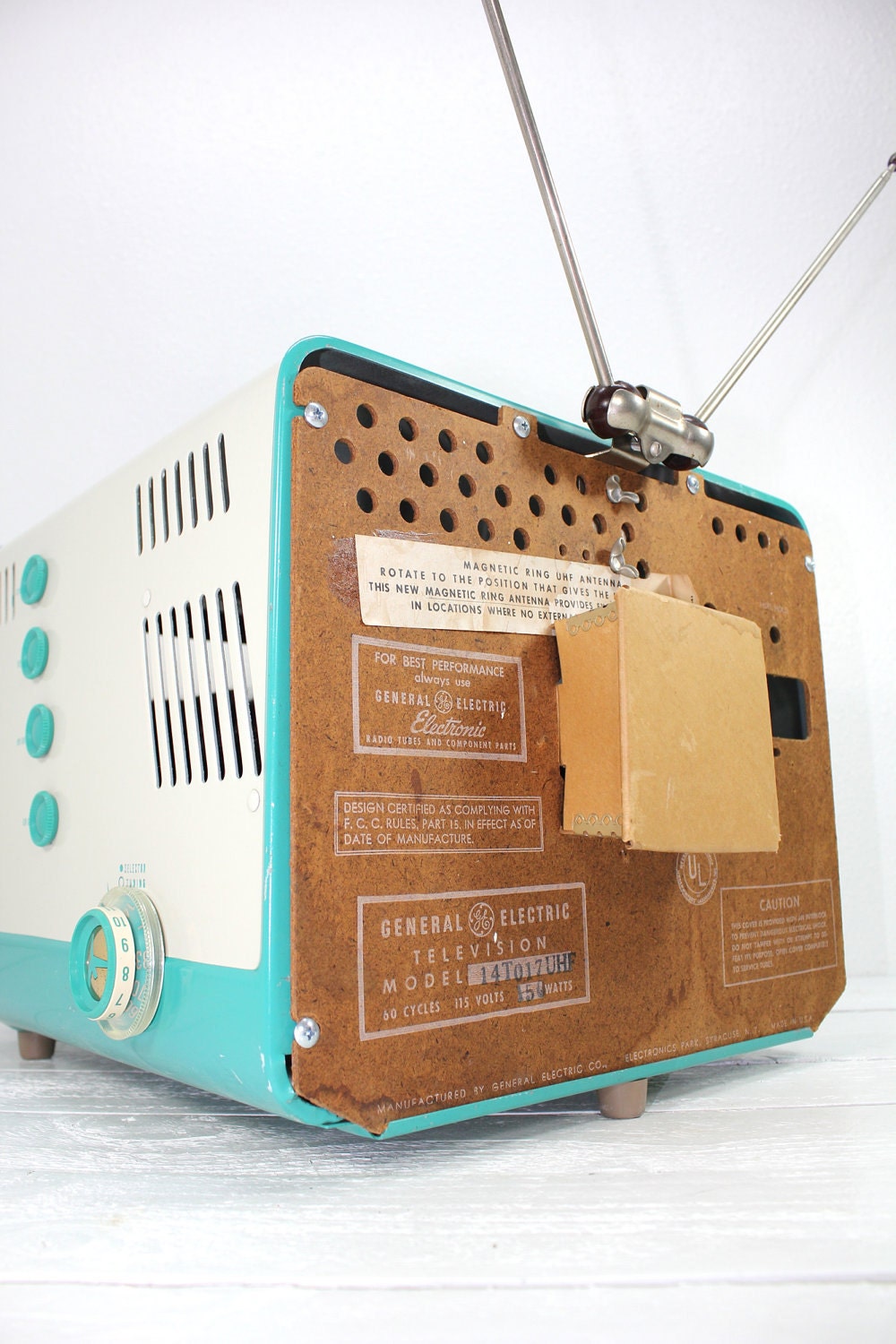 Upcycled Vintage General Electric TV Pet Bed