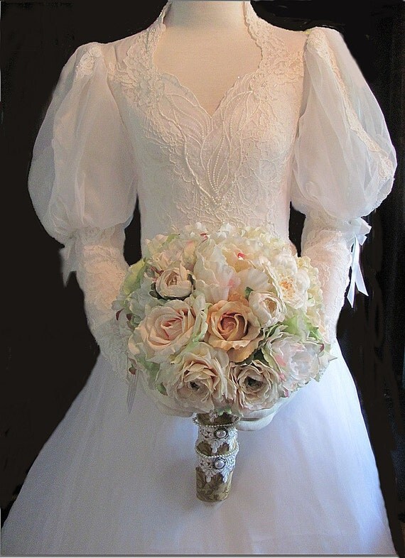 Items similar to Park Avenue Vintage Victorian Bridal Bouquet 2 on Etsy