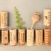 Wine Cork Magnets DIY Set of 12