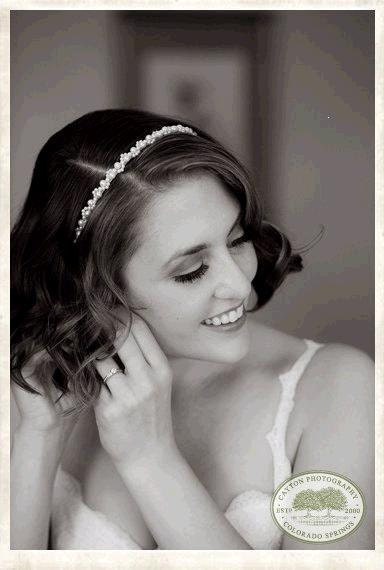 Pearl Bridal Headband in white or Ivory Swarovski Pearls -- Erin