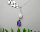 Birthstone Necklace, Couples Birthstone, Mother Daughter Necklace, Personalized Jewelry, Two Gemstone, Best Friend, Mothers Day Gift