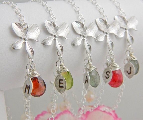 bracelets Initial charm Charm gifts  Personalized Birthstone Bridesmaid Bracelet, Bracelet,   bridesmaid bracelets Initial charm Charm gifts  Personalized Birthstone Bridesmaid Bracelet, Bracelet,   bridesmaid