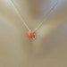 Initial Necklace, Flower Girl Gift, Children Jewelry, Flower Girl Necklace, Bridesmaid Gifts, Coral Necklace, Minimal Jewelry