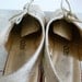 Vintage 1980s Oxfords / Slingback Linen