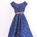 s a l e 1950s Dress / 50s Dotty Dancing Dress / Taffeta