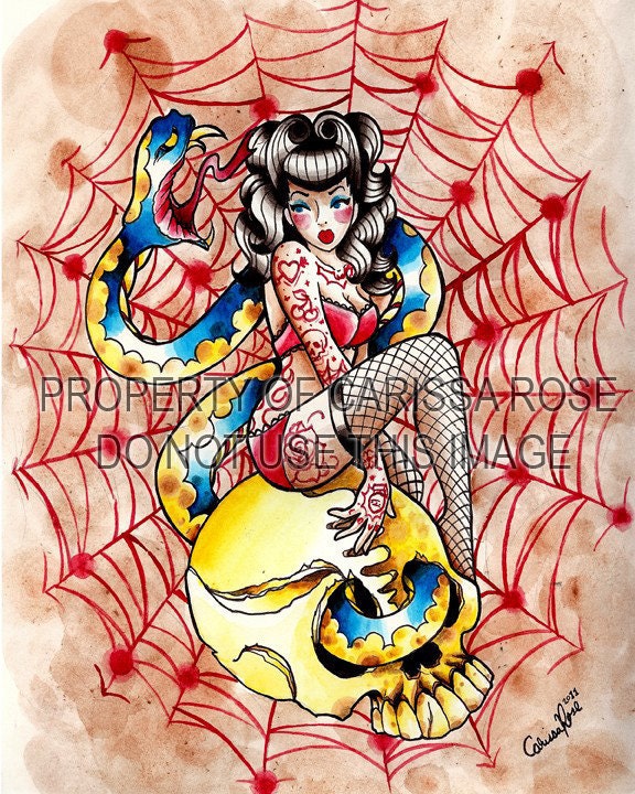 CLEARANCE HALF OFF - Death Becomes Her Art Print By Carissa Rose 5x7