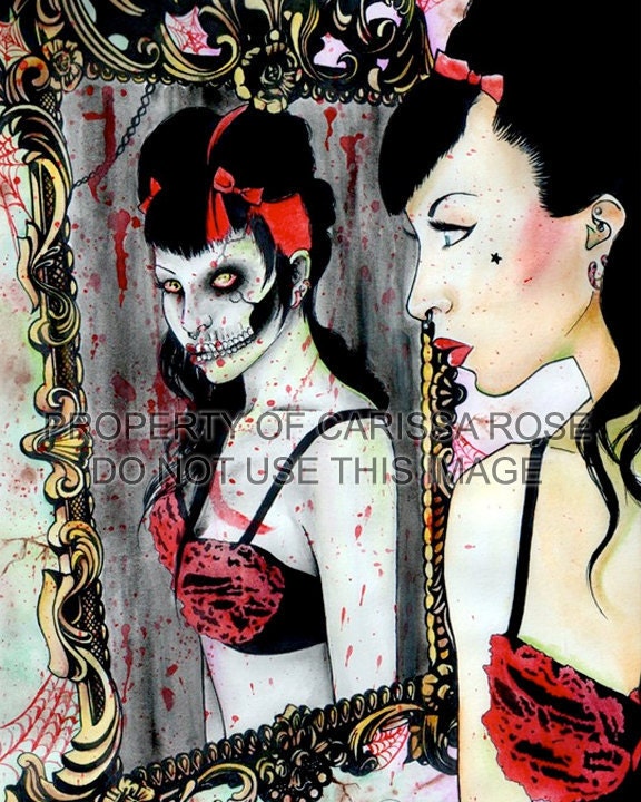 Die, Die, My Darling by Carissa Rose Art Print apprx 11x14