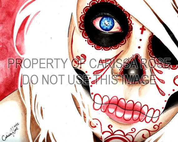 CLEARANCE HALF OFF - Nightmares Art Print By Carissa Rose apprx 11x14