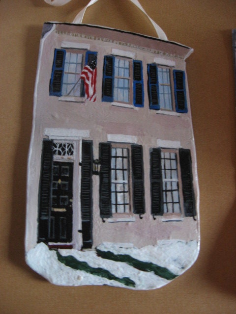 Custom House, all occasion, 5 inches up to 7 inches Paintings or Ornaments.   An endearing gift