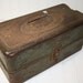 Vintage Metal Tackle Box - Green