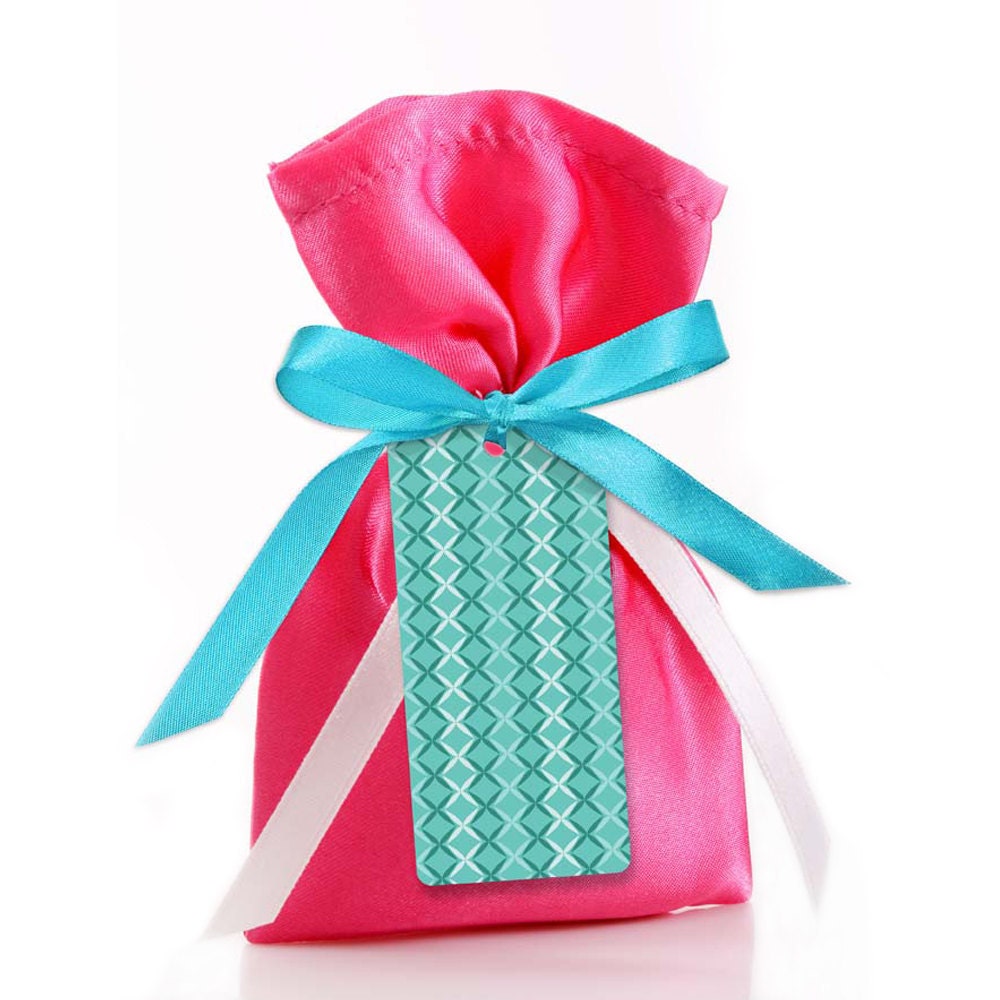 Blue gift tag and card