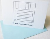 Birthday Card For All Ages - Old Floppy Disk