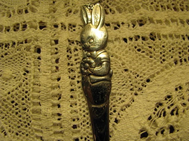 Baby Spoon Sterling Silver - Antique.