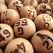 10 Vintage Bingo Callout Numbers Wooden Ball Game Pieces Altered Art Jewelry