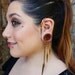 Behind the Ear Cuff in Copper with Mixed Chain and Spikes