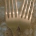 Wedding Cake Forks - Table Settings - Vintage and Personalized - As Seen on Glamour Magazine Weddings Blog